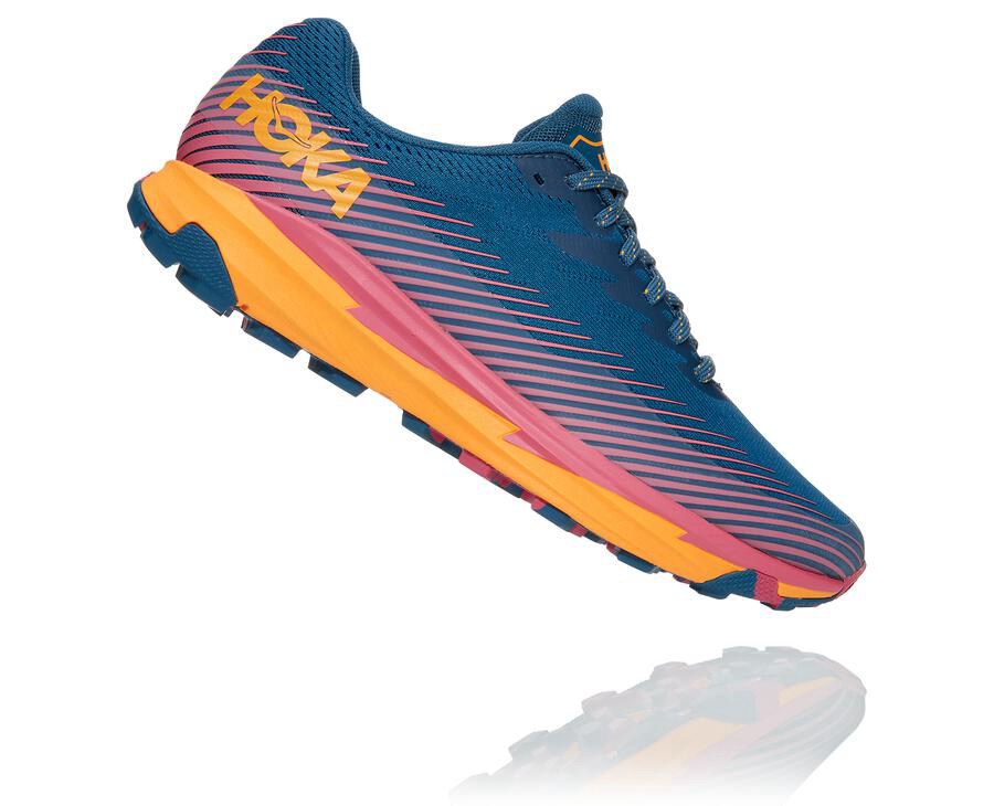 Hoka One One Womens Trail Shoes - Torrent 2 - Blue - XKWF71086